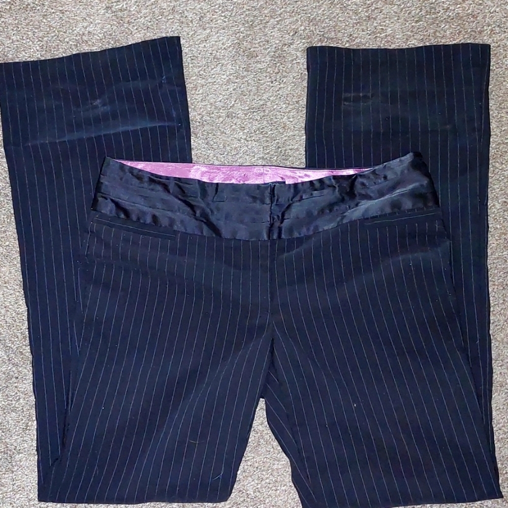 NWOT Pinstripe dress pants straight  /bootcut sz 11